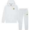 imageDALIX Alien Embroidery Relaxed Sweatsuit Set Hoodie Jogger Soft Fleece Relaxed Fit Lounge MensLunar Gray