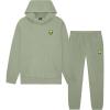 imageDALIX Alien Embroidery Relaxed Sweatsuit Set Hoodie Jogger Soft Fleece Relaxed Fit Lounge MensOil Green