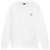 imageDALIX Ghost Embroidery Relaxed Crewneck Sweatshirt Soft Fleece Fit Lounge MensWhite