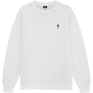 imageDALIX Astronaut Embroidery Relaxed Crewneck Sweatshirt Soft Fleece Fit Lounge MensLunar Gray