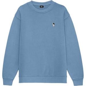 imageDALIX Astronaut Embroidery Relaxed Crewneck Sweatshirt Soft Fleece Fit Lounge MensPebble Blue