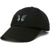 imageDALIX Butterfly Embroidered Cap Cotton Baseball Hat Garden WomensBlack