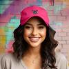 imageDALIX Butterfly Embroidered Cap Cotton Baseball Hat Garden WomensHot Pink