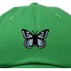 imageDALIX Butterfly Embroidered Cap Cotton Baseball Hat Garden WomensKelly Green