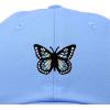 imageDALIX Butterfly Embroidered Cap Cotton Baseball Hat Garden WomensLight Blue