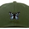 imageDALIX Butterfly Embroidered Cap Cotton Baseball Hat Garden WomensOlive