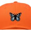 imageDALIX Butterfly Embroidered Cap Cotton Baseball Hat Garden WomensOrange