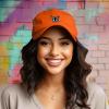 imageDALIX Butterfly Embroidered Cap Cotton Baseball Hat Garden WomensOrange