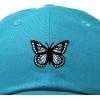 imageDALIX Butterfly Embroidered Cap Cotton Baseball Hat Garden WomensTeal