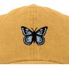 imageDALIX Butterfly Embroidered Cap Cotton Baseball Hat Garden WomensWashed Gold