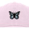 imageDALIX Butterfly Embroidered Cap Cotton Baseball Hat Garden WomensWashed Pink