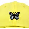 imageDALIX Butterfly Embroidered Cap Cotton Baseball Hat Garden WomensYellow