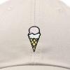 imageDALIX Double Scoop Embroidered Ice Cream Dad Hat Embroidered Cap WomenBeige