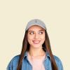 imageDALIX Double Scoop Embroidered Ice Cream Dad Hat Embroidered Cap WomenGray