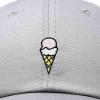 imageDALIX Double Scoop Embroidered Ice Cream Dad Hat Embroidered Cap WomenGray
