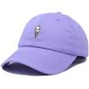 imageDALIX Double Scoop Embroidered Ice Cream Dad Hat Embroidered Cap WomenLavender