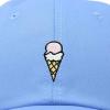 imageDALIX Double Scoop Embroidered Ice Cream Dad Hat Embroidered Cap WomenLight Blue
