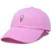 imageDALIX Double Scoop Embroidered Ice Cream Dad Hat Embroidered Cap WomenLight Pink