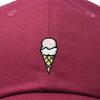 imageDALIX Double Scoop Embroidered Ice Cream Dad Hat Embroidered Cap WomenMaroon