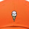 imageDALIX Double Scoop Embroidered Ice Cream Dad Hat Embroidered Cap WomenOrange