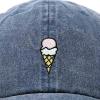 imageDALIX Double Scoop Embroidered Ice Cream Dad Hat Embroidered Cap WomenWashed Navy Blue