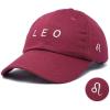 imageDALIX Leo Dad Hat Embroidered Zodiac Astrology Cotton Baseball CapMaroon