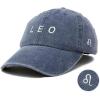 imageDALIX Leo Dad Hat Embroidered Zodiac Astrology Cotton Baseball CapNavy Blue
