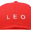 imageDALIX Leo Dad Hat Embroidered Zodiac Astrology Cotton Baseball CapRed