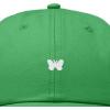 imageDALIX Lil Butterfly Embroidered Cotton Cap Outdoor Dad Hat WomensKelly Green