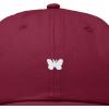 imageDALIX Lil Butterfly Embroidered Cotton Cap Outdoor Dad Hat WomensMaroon