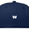 imageDALIX Lil Butterfly Embroidered Cotton Cap Outdoor Dad Hat WomensNavy Blue