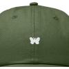 imageDALIX Lil Butterfly Embroidered Cotton Cap Outdoor Dad Hat WomensOlive