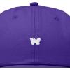 imageDALIX Lil Butterfly Embroidered Cotton Cap Outdoor Dad Hat WomensPurple