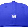 imageDALIX Lil Butterfly Embroidered Cotton Cap Outdoor Dad Hat WomensRoyal Blue
