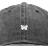 imageDALIX Lil Butterfly Embroidered Cotton Cap Outdoor Dad Hat WomensWashed Black