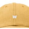 imageDALIX Lil Butterfly Embroidered Cotton Cap Outdoor Dad Hat WomensWashed Gold