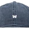 imageDALIX Lil Butterfly Embroidered Cotton Cap Outdoor Dad Hat WomensWashed Navy Blue