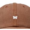 imageDALIX Lil Butterfly Embroidered Cotton Cap Outdoor Dad Hat WomensWashed Orange