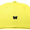 imageDALIX Lil Butterfly Embroidered Cotton Cap Outdoor Dad Hat WomensYellow
