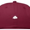 imageDALIX Lil Cloud Embroidered Cotton Cap Outdoor Dad Hat WomensMaroon