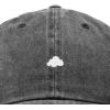 imageDALIX Lil Cloud Embroidered Cotton Cap Outdoor Dad Hat WomensWashed Black