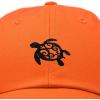 imageDALIX Turtle Hat Nature Womens Baseball CapOrange