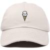 imageDALIX Double Scoop Embroidered Ice Cream Dad Hat Embroidered Cap WomenBeige