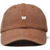 imageDALIX Lil Butterfly Embroidered Cotton Cap Outdoor Dad Hat WomensWashed Orange