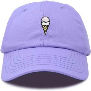 imageDALIX Double Scoop Embroidered Ice Cream Dad Hat Embroidered Cap WomenLavender