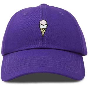 imageDALIX Double Scoop Embroidered Ice Cream Dad Hat Embroidered Cap WomenPurple