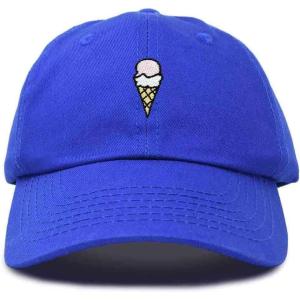 imageDALIX Double Scoop Embroidered Ice Cream Dad Hat Embroidered Cap WomenRoyal Blue