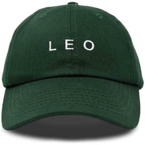 imageDALIX Leo Dad Hat Embroidered Zodiac Astrology Cotton Baseball CapDark Green