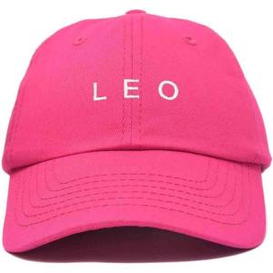imageDALIX Leo Dad Hat Embroidered Zodiac Astrology Cotton Baseball CapHot Pink