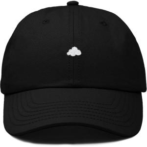 imageDALIX Lil Cloud Embroidered Cotton Cap Outdoor Dad Hat WomensBlack